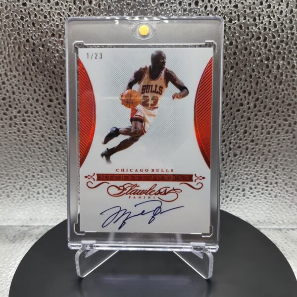 2015-16 Custom Basketball Card Panini Flawless Signatures Ruby #FSMJ - Michael Jordan