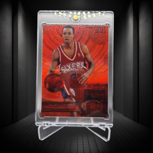 1997-98 Custom Basketball Card Metal Universe Precious Metal Gems Red #20 - Allen Iverson