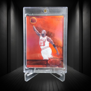 1997-98 Custom Basketball Card Metal Universe Precious Metal Gems Emerald Red #23 - Michael Jordan