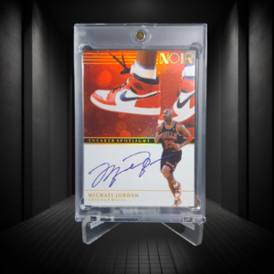 2019-20 Custom Basketball Card Noir Sneaker Spotlight Autographs #MJ1 - Michael Jordan