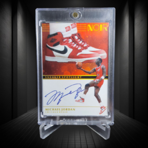 2019-20 Custom Basketball Card Noir Sneaker Spotlight Autographs #MJ2 - Michael Jordan