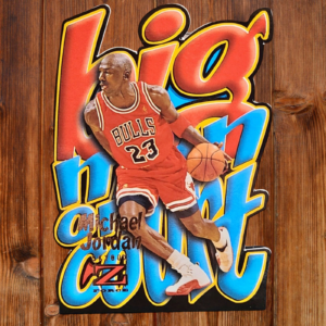 1996 Custom Basketball Card Skybox Z-Force Big Man On Court #4 - Michael Jordan